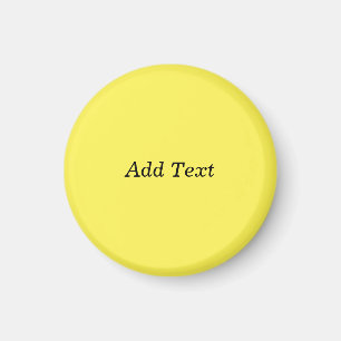 Yellow Create Your Own Add Text Magnet