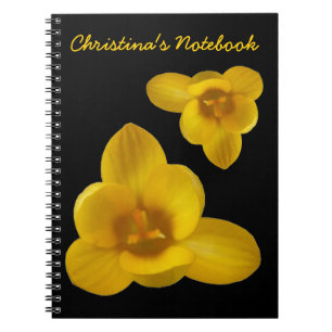 Yellow Crocus Customisable Notebook