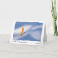 Yellow Crocus In Snow Custom Text Easter/Spring