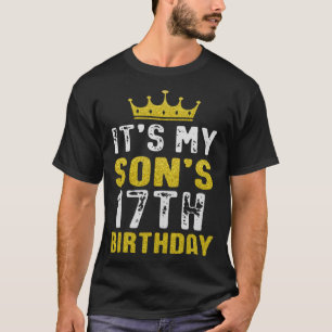 Yellow Crown 17th Bday For Son From Mum Dad T-Shirt