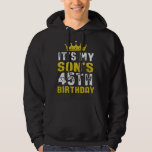 Yellow Crown 45th Bday For Son From Mom Dad Hoodie<br><div class="desc">Yellow Crown 45th Bday For Son From Mom Dad</div>