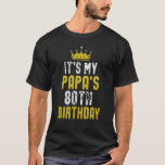 Yellow Crown 80th Bday For Papa From Son Daughter T-Shirt<br><div class="desc">Yellow Crown 80th Bday For Papa From Son Daughter</div>