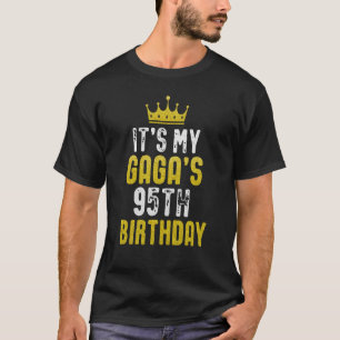 Yellow Crown 95th Bday For GAGA From grandchild T-Shirt