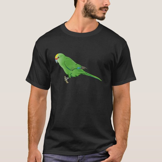 Yellow crowned parakeet Kakariki T-Shirt (Front)