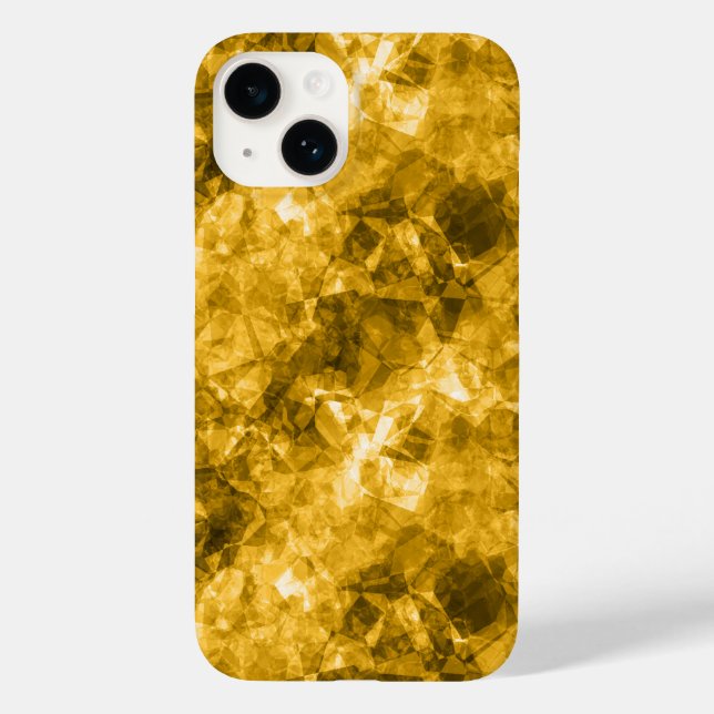 Yellow Crumpled Texture Case-Mate iPhone Case (Back)