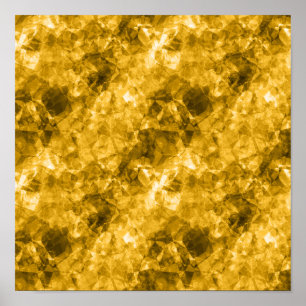 Yellow Crumpled Texture Poster