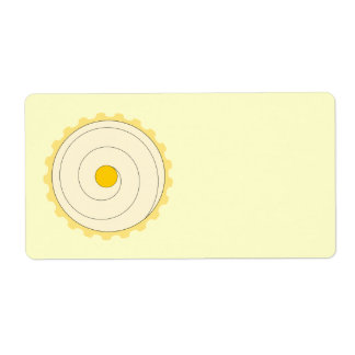 Yellow Cupcake. Iced cake.