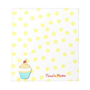 Yellow Cupcake Notepad