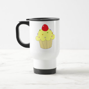 Yellow Cupcake Travel Mug