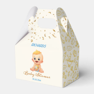 Yellow Cute Baby Shower Favour Boxes
