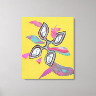 "Yellow Cutting Edge" Fine Art Canvas Print