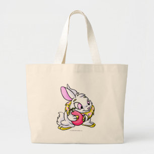 Yellow Cybunny hugging Negg Large Tote Bag