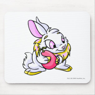Yellow Cybunny hugging Negg Mouse Mat