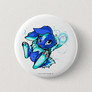 Yellow Cybunny with Stars 6 Cm Round Badge