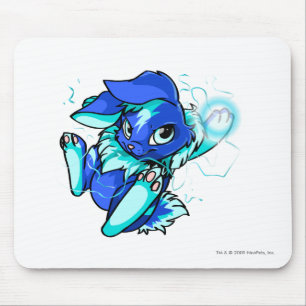 Yellow Cybunny with Stars Mouse Mat