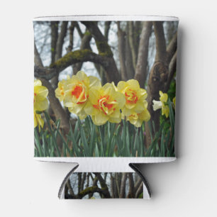 Yellow daffodil beauty can cooler
