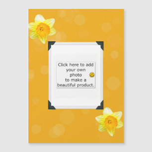 Yellow Daffodil Bokeh Background Template,