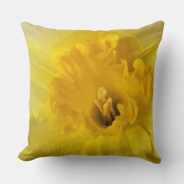 yellow daffodil cushion (Front)
