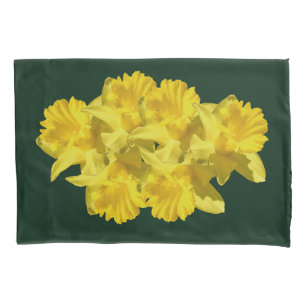 Yellow Daffodil Flowers Pillowcase