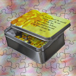 Yellow Daffodil John 3:16 For God So Loved  Jigsaw Puzzle<br><div class="desc">Beautiful jigsaw puzzle with photo box to hold puzzle. Beautiful yellow daffodil with John 3:16 "For God so loved the world that He gave His one and only Son,  that whoever believes in Him shall not perish but have eternal life." Perfect for the lover of jigsaw puzzles!</div>