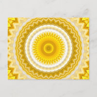 Yellow Daffodil Mandala Pattern
