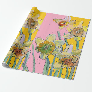 Designer Flower Wrapping Paper - Pansy - FREE UK DELIVERY