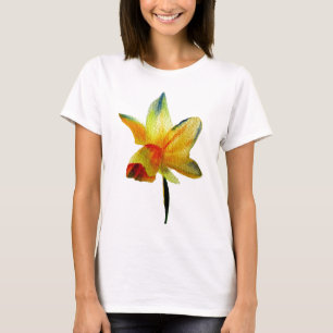 Yellow Daffodil watercolour art Spring Flower T-Shirt
