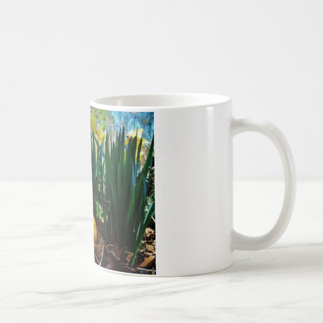 Yellow Daffodils and a Yellow Easter egg Coffee Mug (Right)