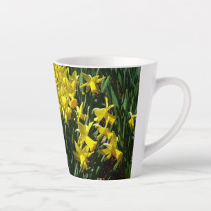 Yellow Daffodils I Cheery Spring Flowers Latte Mug