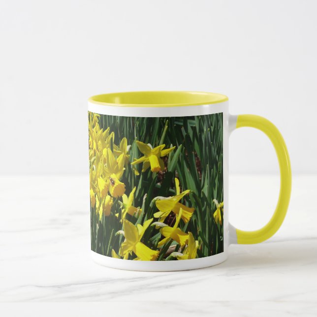 Yellow Daffodils I Cheery Spring Flowers Mug (Right)