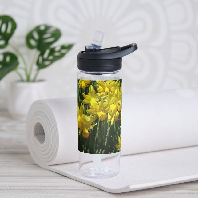 Yellow Daffodils I Cheery Spring Flowers Water Bottle (Yoga)