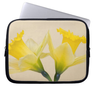 Yellow daffodils laptop sleeve
