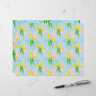 Yellow Daffodils Scrapbook Paper