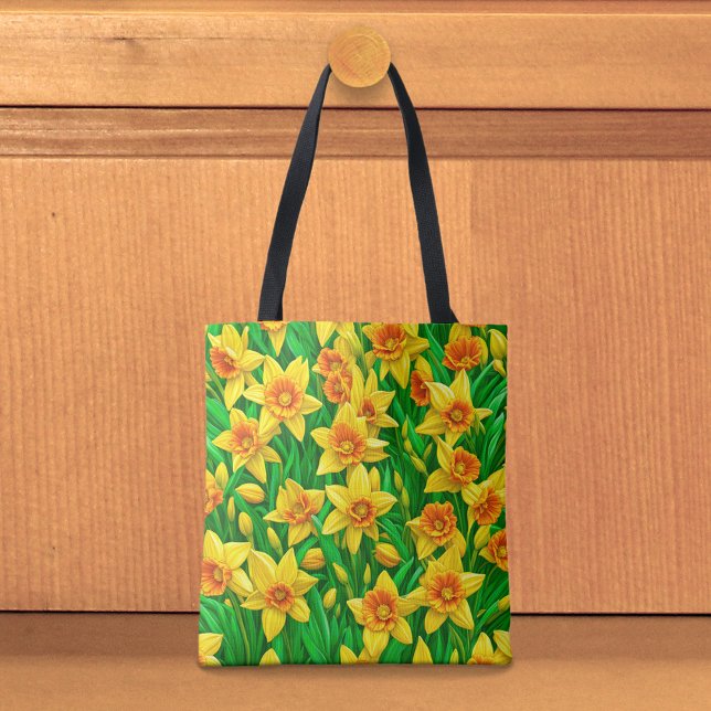 Yellow Daffodils Tote Bag (Tote bag with yellow daffodils)