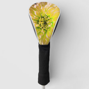 Yellow Dahlia Flower Golf Head Cover