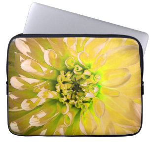 Yellow Dahlia Flower Laptop Sleeve