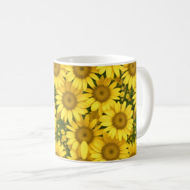 Yellow Daisies Coffee Mug (Front Right)