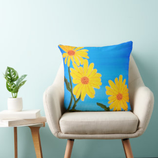 Yellow Daisies Cushion