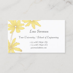 Yellow Daisies Graduate Calling Card