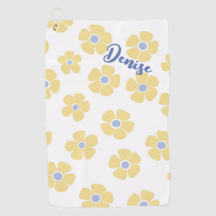 Yellow Daisies Ladies  Golf Towel