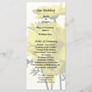 Yellow Daisies Programme