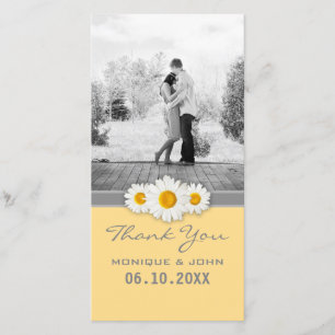 Yellow Daisies Sweet Wedding Thank You Card