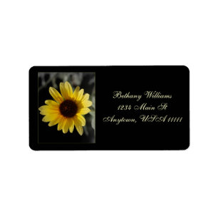 Yellow Daisy Address Label