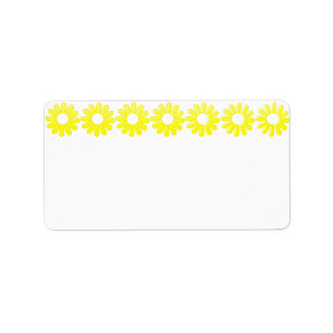Yellow Daisy Address label