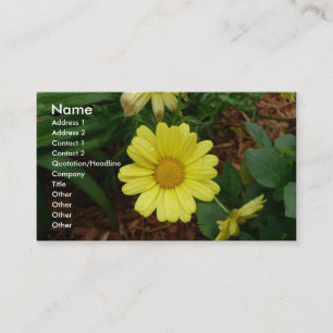 Yellow Daisy Business Card