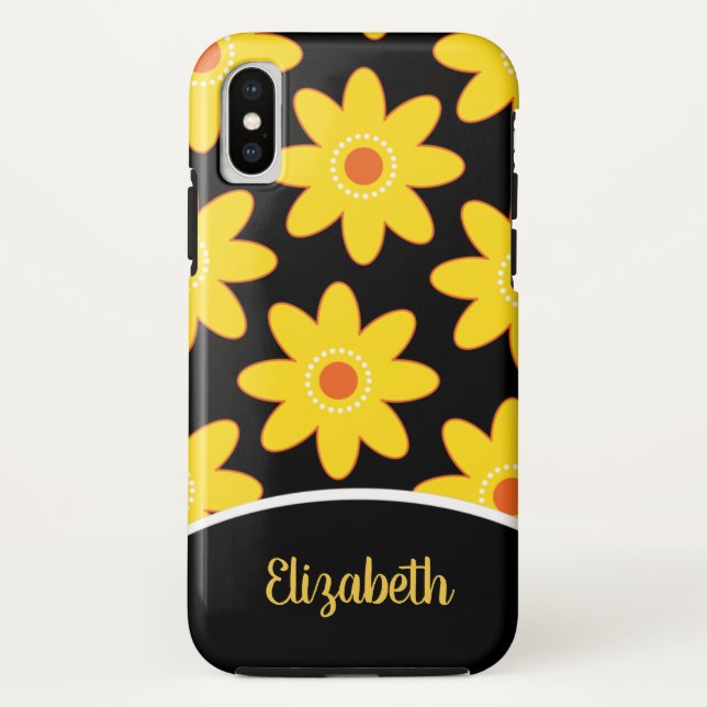Yellow Daisy Flower Cell Phone Case (Back)
