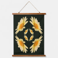 Yellow Daisy Flower Close Up Abstract