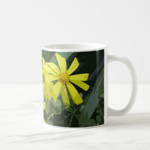 Yellow daisy flower coffee mug