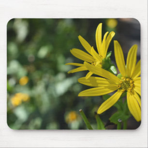 Yellow Daisy Flower Floral Nature Photography Mouse Mat