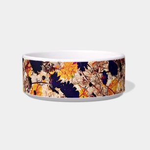 Yellow daisy flower floral pattern digital art bowl